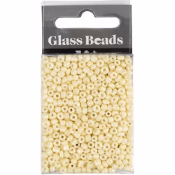 Creativ Company 682871 perle Perle en forme de graine Verre Jaune