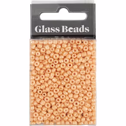 Creativ Company 682881 perle Perle en forme de graine Verre Pêche