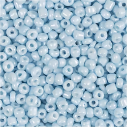 Creativ Company 682921, Verre, Bleu clair, Perle en forme de graine
