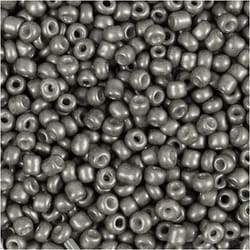 Creativ Company 682941 perle Perle en forme de graine Verre Gris