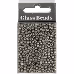 Creativ Company 682941 perle Perle en forme de graine Verre Gris