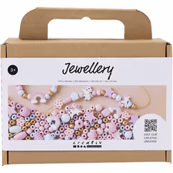 Creativ Company 977548, Kit de fabrication de bijoux pour enfants, 3 an(s), Bois, Multicolore