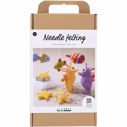 Creativ Company 977550, Kit de loisirs créatifs pour enfants, Feutrine, Laine, Multicolore