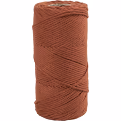 Creativ Company 977559, Macramé, Orange, Coton/Polyester recyclé, 198 m, Recycled Cotton 80%, polyester 20%, 2 mm