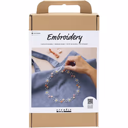 Creativ Company 970841, Set de broderie pour enfants, Bleu