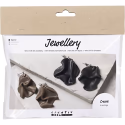 Creativ Company Mini Craft Kit Jewellery, Kit de fabrication de boucles d'oreilles pour enfants, Multicolore