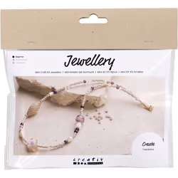 Creativ Company 977694, Kit de fabrication de colliers pour enfants, 3 an(s), Rose