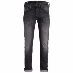 Jack &amp; Jones 12111026, Noir, Gris, EUE, Jeans, Coton, Elastane, Polyester, 67% Coton, 20% Coton biologique, 6% Polyester, ...