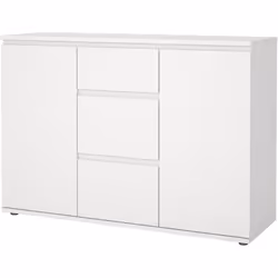Buffet - Blanc - 2 Portes - 3 Tiroirs - 119 X 40x 83 Cm Luk - Vue supplémentaire 2
