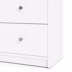 Commode OREGON 2x 3 tiroirs - Décor blanc - L 143 x P 30 x H 68 cm - Vue supplémentaire 8