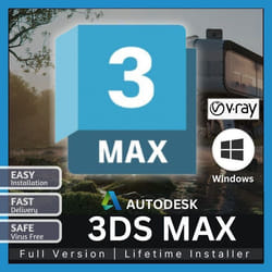 Autodesk 3DS MAX 2025 Windows Mac Licence Officielle 2025 (NOUVEAU) - Livraison 2H par email