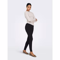 ONLY ONLKENDELL Mid waist Skinny Fit Ankle length Jeans Noir - Vue supplémentaire 5