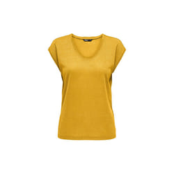 ONLY 15136069 Haut (vêtement) Col V Manche courte Polyester, Viscose