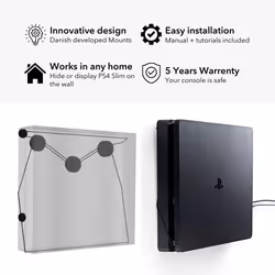 Floating Grip PS4 Slim Wall Mount Support mural