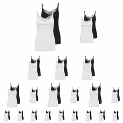 ONLY 15139316, Débardeur, Adulte, Femelle, Noir, L, SML