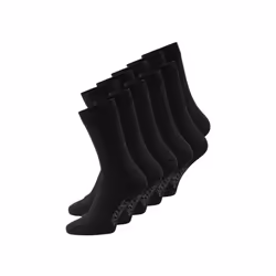 Jack & Jones 12125756, Chaussettes remontant jusqu'aux genoux, Noir, Adulte, One Size, Sportif, Coton, Elastane, Polyester