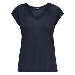 ONLY 15136069 Haut (vêtement) Col V Manche courte Polyester, Viscose