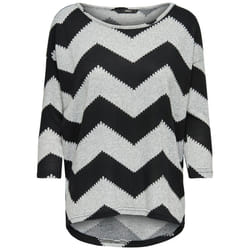 ONLY 15144286 Haut (vêtement) Col rond Manches longues Elastane, Polyester