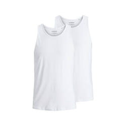 Jack&Jones Lot de 2 dÃ©bardeurs Basic 12133910 Blanc Regular Fit