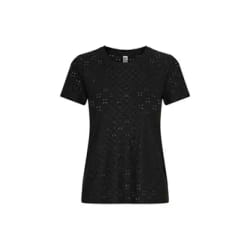 ONLY 15158450 Haut (vêtement) Col rond Manche courte Elastane, Polyester