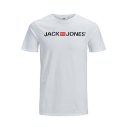 Jack&Jones T-shirt Corp Logo 12137126 Blanc Slim Fit