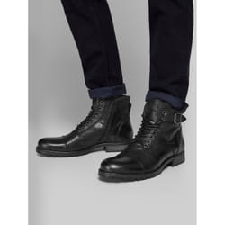 Jack & Jones 12140935_212.78 Bottine Anthracite, Noir