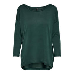 ONLY 15124402 Haut (vêtement) Col rond Manches longues Elastane, Polyester