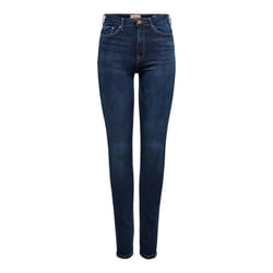 Jean Skinny Taille haute - ONLY - Femme - Bleu Marine - Coupe Skinny