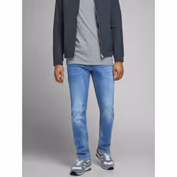 Jack &amp; Jones 12146866, Bleu, EUE, Jeans, Coton, Elastane, Polyester, 75% Coton, 13% Polyester, 10% Coton biologique, 2% É ...