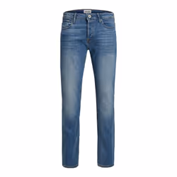 Jack &amp; Jones 12146866, Bleu, EUE, Jeans, Coton, Elastane, Polyester, 75% Coton, 13% Polyester, 10% Coton biologique, 2% É ...