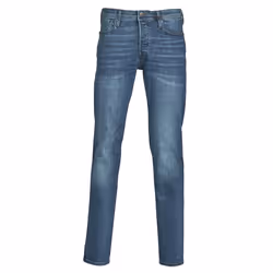 Jack &amp; Jones 12146384, Bleu, EUE, Jeans, Coton, Elastane, Polyester, 75% Coton, 13% Polyester, 10% Coton biologique, 2% É ...