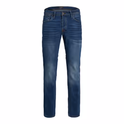 Jack &amp; Jones 12146384, Bleu, EUE, Jeans, Coton, Elastane, Polyester, 75% Coton, 13% Polyester, 10% Coton biologique, 2% É ...
