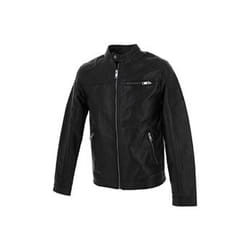 Jack&Jones Veste en simili cuir Rocky 12147218 Noir Regular Fit