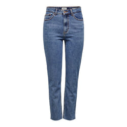Jeans femme - Only - Emily life - Coupe droite - Taille haute - Dark blue denim