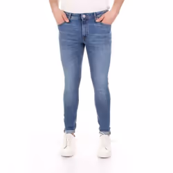 Jack &amp; Jones 12148909, Jeans, Adulte, Bleu, EUE, Coton, Elastane, Polyester, 60% Coton, 28% Polyester, 10% Coton biologiq ...