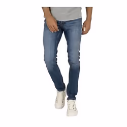 Jack & Jones 12152347, Bleu, EUE, Jeans, Coton, Elastane, Polyester, 60% Coton, 28% Polyester, 10% Coton biologique, 2% É ...