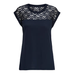 ONLY 15151008 Haut (vêtement) Col rond Manche courte Viscose
