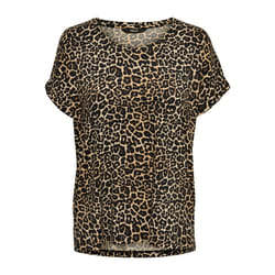 ONLY 15182852 Haut (vêtement) Col rond Manche courte Elastane, Polyester, Viscose