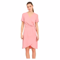 Robe portefeuille - Vila - VINAYELI - Encolure en V - Tissu extensible - Polyester recyclé