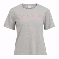 Tee shirt manches courtes logo milieu Femme VILA