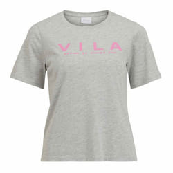 Tee shirt manches courtes logo milieu Femme VILA