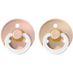 BIBS Colour Natural Rubber Size 3: 18+ months Blush Night / Vanilla Night 2 pcs