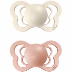 Faites confiance aux techniques traditionnelles pour apaiser votre bébé. La tétine BIBS Couture Natural Rubber Size 2: 6+ mon ...
