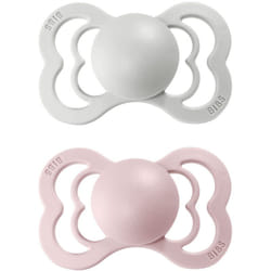 BIBS Supreme Natural Rubber Size 2: 6+ months Haze / Blossom 2 pcs