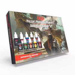 The Army Painter D&D Adventurers Paint Set, Noir, Bleu, Marron, Vert, Gris, Magenta, Blanc, Jaune, Peinture acrylique, Li ...