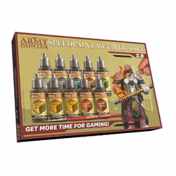 The Army Painter SPEEDPAINT METALLICS SET 2.0, Bronze, Cuivre, Or, Vert, Gris, Argent, Peinture acrylique, Liquide, 18 ml