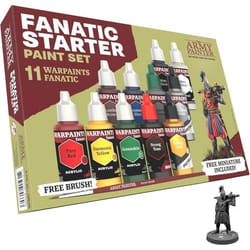 Kit de peinture - The Army Painter - Warpaints Fanatic - 11 x 18 ml - Inclus 1 Figurine - Acrylique