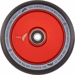 Roue trottinette - STRIKER - Lighty Fullcore V3 - Rouge - 110mm - Polyuréthane 88A