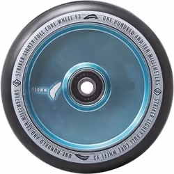 Roue Trottinette - STRIKER - Lighty Full Core V3 - 110mm - Noir - Bleu-vert
