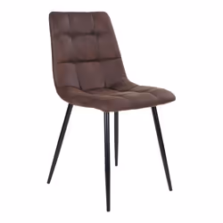 House Nordic Middelfart, Siège rembourré, Microfibre, Marron, Dossier rembourré, Microfibre, Marron